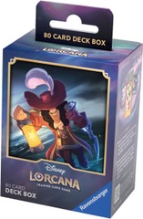 Disney Lorcana TCG The First Chapter Deck Box - Captain Hook (Holds 80 cards)